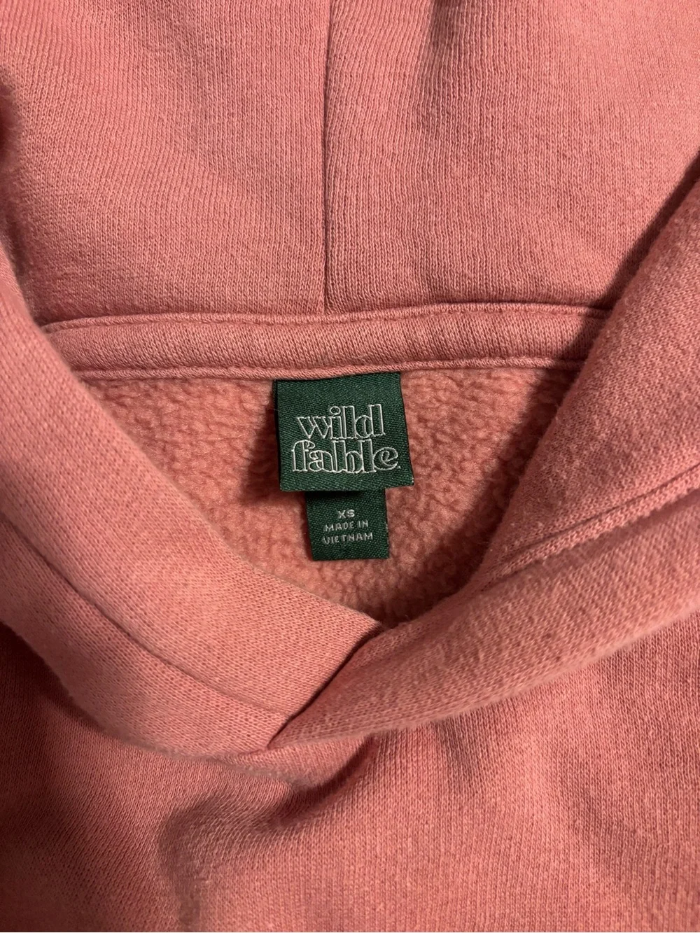 wild fable women’s Hooded Pullover Sweatshirt - Dusty Rose Pink - Picture 3 of 3